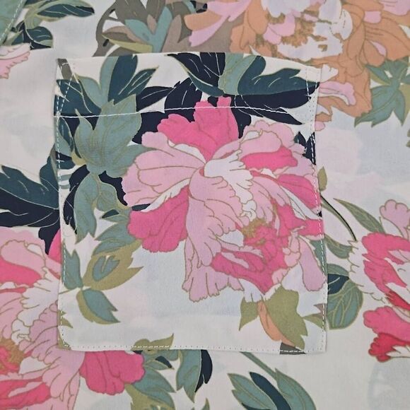 Torrid Womens Size 2 / 18-20 / 2x Georgette Zip-Front Dolman Blouse Flowy Dressy - Picture 7 of 14